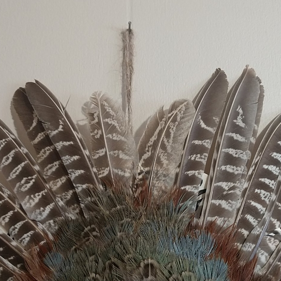 Pheasant feather wall hanging - Picture 2 of 4